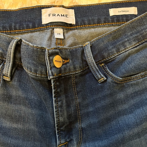 Frame Le Garcon Distressed Slim Boyfriend Jeans❤️ - Picture 7 of 7